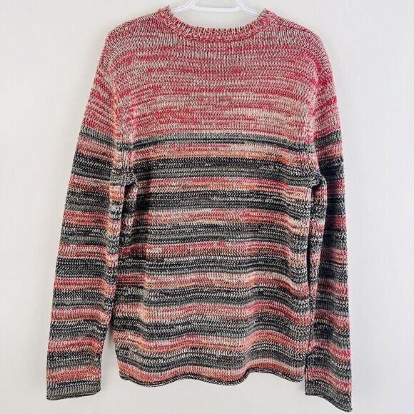 🎉Clearance🎉Express Red & Black Striped Tight Knit Stretchy Sweater ~ Medium - Picture 5 of 6